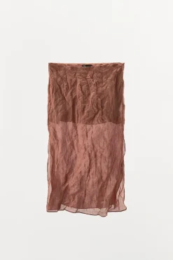 Online FALDA TEXTURA HILO METALIZADO ABERTURAS Mujer Faldas / Shorts