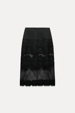 New FALDA TUBO CROCHET ZW COLLECTION Mujer Faldas / Shorts