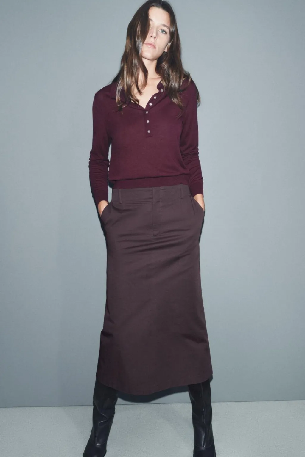 Hot FALDA TUBO LARGA ZW COLLECTION Mujer Faldas / Shorts