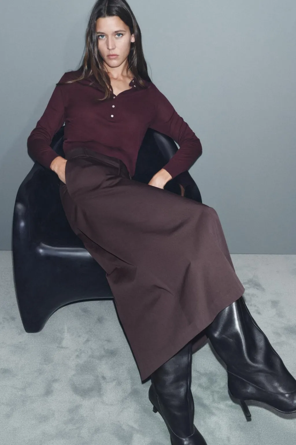 Hot FALDA TUBO LARGA ZW COLLECTION Mujer Faldas / Shorts