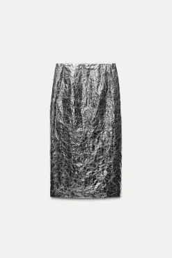 Best FALDA TUBO METALIZADA ZW COLLECTION Mujer Faldas / Shorts