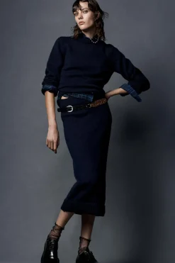 Hot FALDA TUBO PUNTO LISO Mujer Cárdigan / Jerséis|Punto