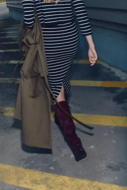 Sale FALDA TUBO PUNTO RAYAS Mujer Cárdigan / Jerséis|Punto