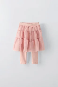 Niños ZARA 1½ - 6 Años·Pantalones|1½ - 6 Años·Leggings<FALDA TUL CON LEGGING