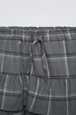 Niños ZARA 6 - 14 Años·Faldas / Bermudas<FALDA VOLANTES CUADROS