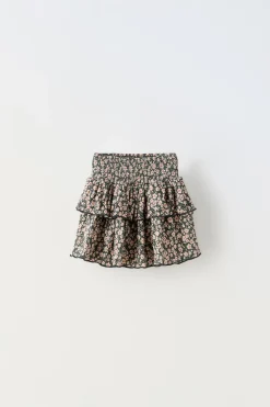 Niños ZARA 1½ - 6 Años·Faldas / Bermudas<FALDA VOLANTES ESTAMPADO
