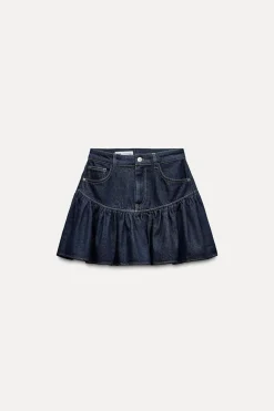 Discount FALDA VUELO DENIM TRF Mujer Faldas / Shorts