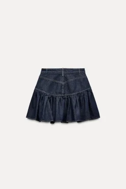 Discount FALDA VUELO DENIM TRF Mujer Faldas / Shorts