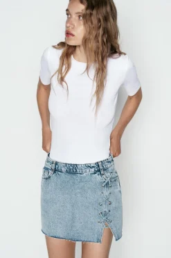 Best FALDA Z1975 DENIM CORDÓN Mujer Faldas / Shorts