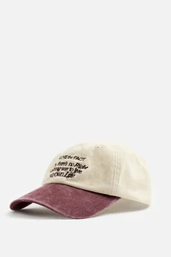 Outlet GORRA TEXTO BORDADO Hombre Accesorios