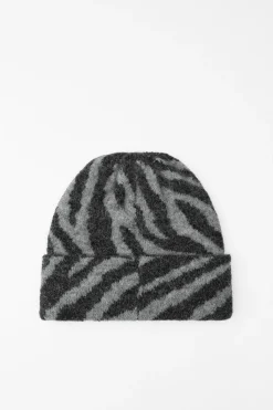 Sale GORRO BEANIE PUNTO ESTAMPADO ANIMAL Mujer Accesorios / Bisuteria