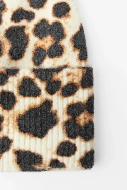 Sale GORRO BEANIE PUNTO FINO ESTAMPADO ANIMAL Mujer Accesorios / Bisuteria