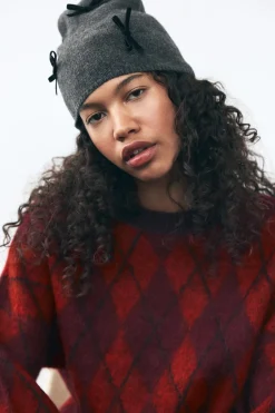 Sale GORRO BEANIE PUNTO LAZOS Mujer Accesorios / Bisuteria