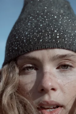 Outlet GORRO BEANIE PUNTO STRASS Mujer Accesorios / Bisuteria