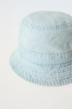 Niños ZARA 1½ - 6 Años·Accesorios|6 - 14 Años·Accesorios<GORRO BOB DENIM LAVADO