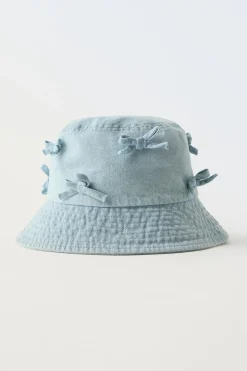 Niños ZARA 1½ - 6 Años·Accesorios|6 - 14 Años·Accesorios<GORRO BOB DENIM LAZOS
