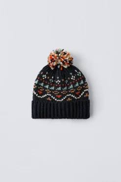 Niños ZARA 1½ - 6 Años·Accesorios|6 - 14 Años·Accesorios<GORRO PUNTO JAQUARD