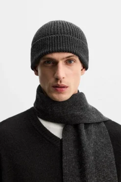New GORRO PUNTO LANA Hombre Accesorios