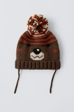 Niños ZARA 1½ - 6 Años·Accesorios|1½ - 6 Años·Accesorios<GORRO PUNTO OSO