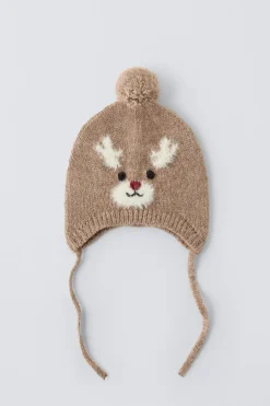 Niños ZARA 1½ - 6 Años·Punto|6 - 18 Meses·Conjuntos<GORRO PUNTO RENO