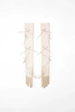 Hot GUANTES LARGOS TUL LAZOS Mujer Accesorios / Bisuteria