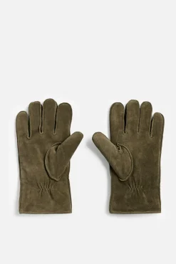 New GUANTES PIEL COMBINADO Hombre Accesorios