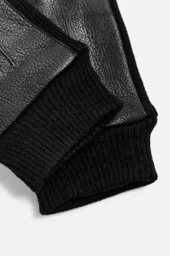 Online GUANTES PIEL COMBINADOS Hombre Accesorios