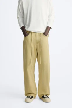 Outlet JEANS BAGGY FIT EFECTO ENCERADO Hombre Jeans