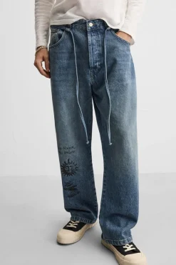 Sale JEANS BAGGY FIT ESTAMPADOS X ALL CAPS STUDIO Hombre Jeans