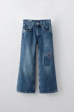 Niños ZARA 6 - 14 Años·Jeans|6 - 14 Años·Total Look<JEANS BOOTCUT PARCHES