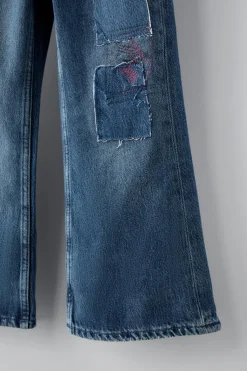 Niños ZARA 6 - 14 Años·Jeans|6 - 14 Años·Total Look<JEANS BOOTCUT PARCHES