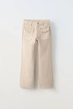 Niños ZARA 6 - 14 Años·Pantalones|6 - 14 Años·Jeans<JEANS BOOTCUT TACHAS