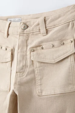 Niños ZARA 6 - 14 Años·Pantalones|6 - 14 Años·Jeans<JEANS BOOTCUT TACHAS