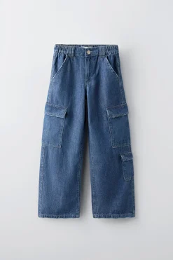 Niños ZARA 6 - 14 Años·Jeans<JEANS CARGO MULTIBOLSILLOS