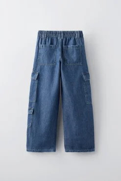 Niños ZARA 6 - 14 Años·Jeans<JEANS CARGO MULTIBOLSILLOS
