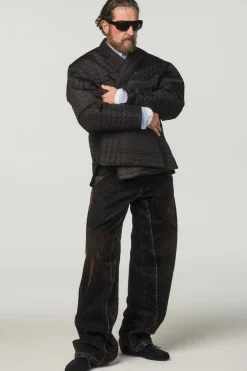 New JEANS CONTRASTE TERCIOPELO LAVADO X STEFANO PILATI Hombre Pantalones