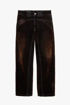 New JEANS CONTRASTE TERCIOPELO LAVADO X STEFANO PILATI Hombre Pantalones