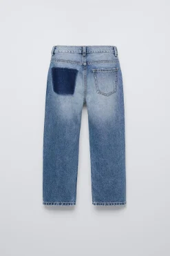 Niños ZARA 6 - 14 Años·Jeans<JEANS EXTREME WIDE FIT ROTOS