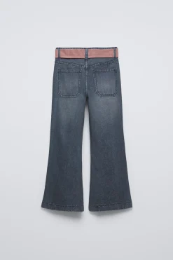 Niños ZARA 6 - 14 Años·Jeans<JEANS FLARE PAÑUELO CUADROS