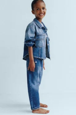 Niños ZARA 6 - 18 Meses·Pantalones / Leggings<JEANS LOW ROTOS