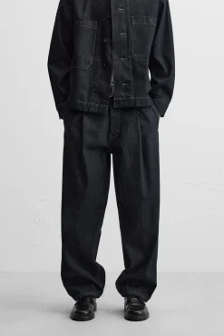 Outlet JEANS PLIEGUES CINTURÓN Hombre Jeans