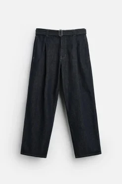 Outlet JEANS PLIEGUES CINTURÓN Hombre Jeans