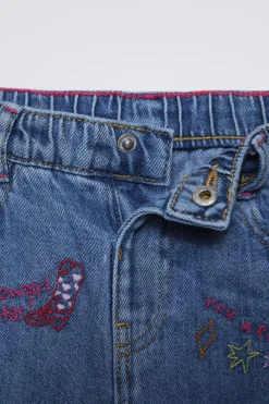 Niños ZARA 1½ - 6 Años·Jeans / Denim|1½ - 6 Años·Total Look<JEANS RECTO BORDADOS