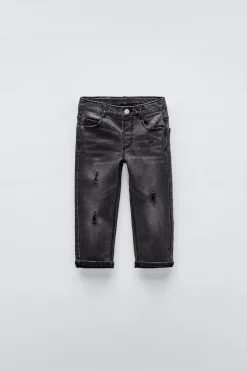 Niños ZARA 1½ - 6 Años·Jeans / Denim|6 - 18 Meses·Pantalones / Leggings<JEANS REGULAR FIT ROTOS