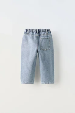 Niños ZARA 6 - 18 Meses·Pantalones / Leggings<JEANS RELAXED CORDÓN