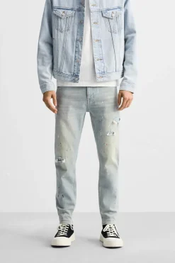 Discount JEANS SKINNY PARCHES Hombre Jeans