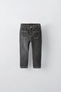 Niños ZARA 1½ - 6 Años·Jeans / Denim|6 - 18 Meses·Pantalones / Leggings<JEANS SLIM BOLSILLOS