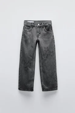 Niños ZARA 6 - 14 Años·Jeans<JEANS STRAIGHT ESTRELLAS