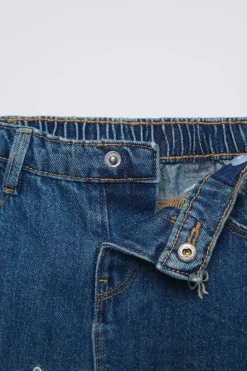 Niños ZARA 1½ - 6 Años·Jeans / Denim|1½ - 6 Años·Total Look<JEANS STRAIGHT LAZOS BORDADOS