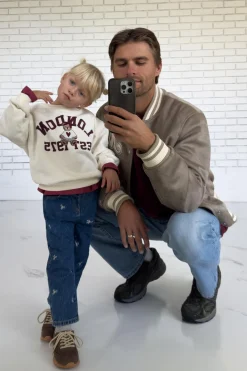 Niños ZARA 1½ - 6 Años·Jeans / Denim|1½ - 6 Años·Total Look<JEANS STRAIGHT LAZOS BORDADOS